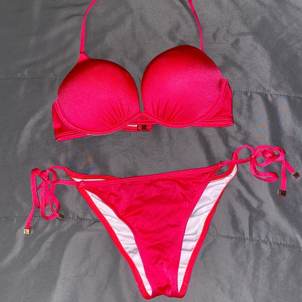 VS Cherry Red Push-up Bikini
